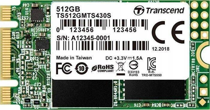 Ssd disk Transcend 430S 512GB M.2 2242 Sata III (TS512GMTS430S)