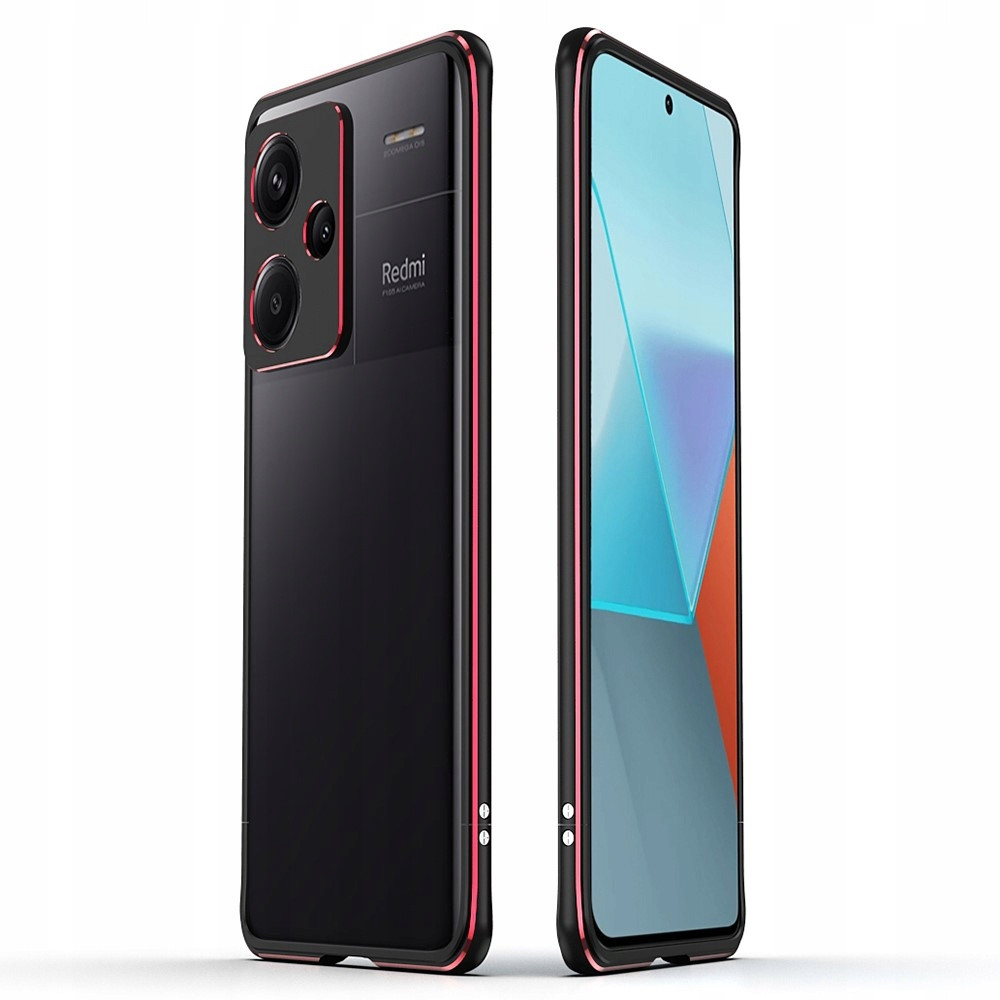 Kovové Pouzdro pro Xiaomi Redmi Note 13 Pro+ Plus, Bumper Rámeček, Kryt,