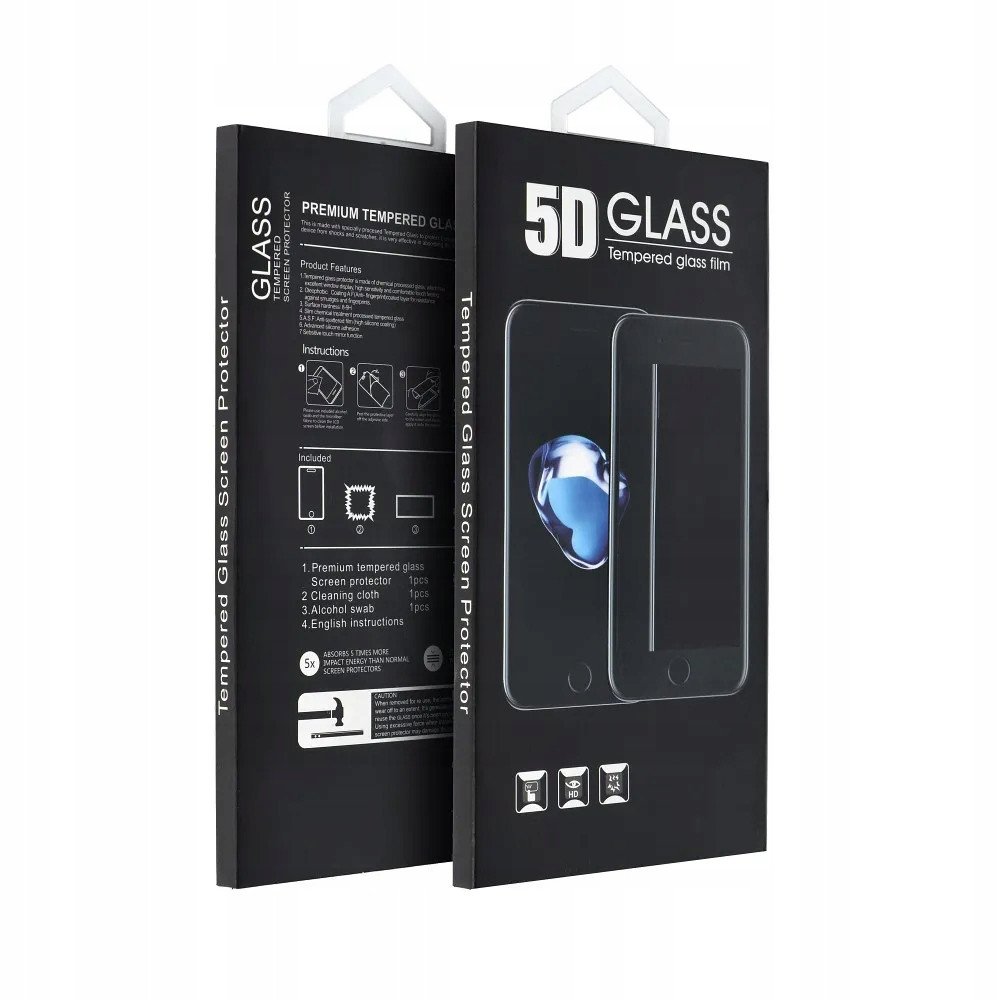 Tvrzené sklo 5D Full Glue pro iPhone 15 (matte) černé