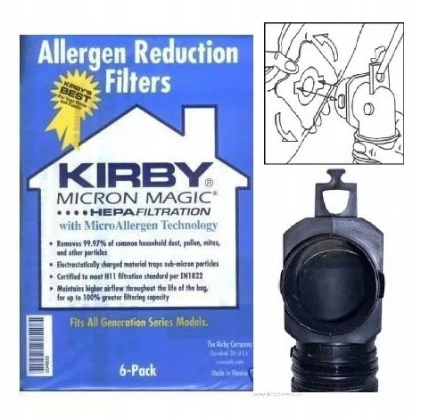Originální Sáčky Kirby Micron Allergen 6 Ks Usa