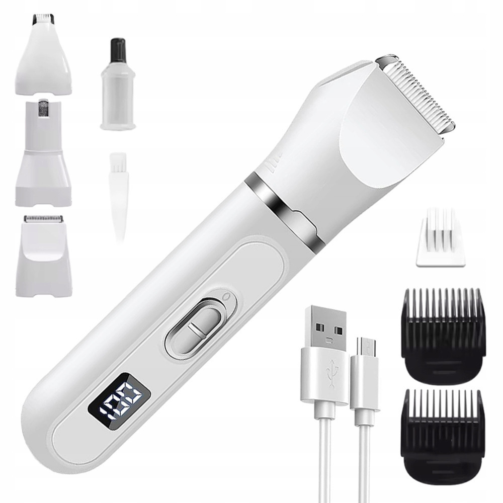 Zastřihovač Psů Koček Zvířat Sada 10 Silná Baterie