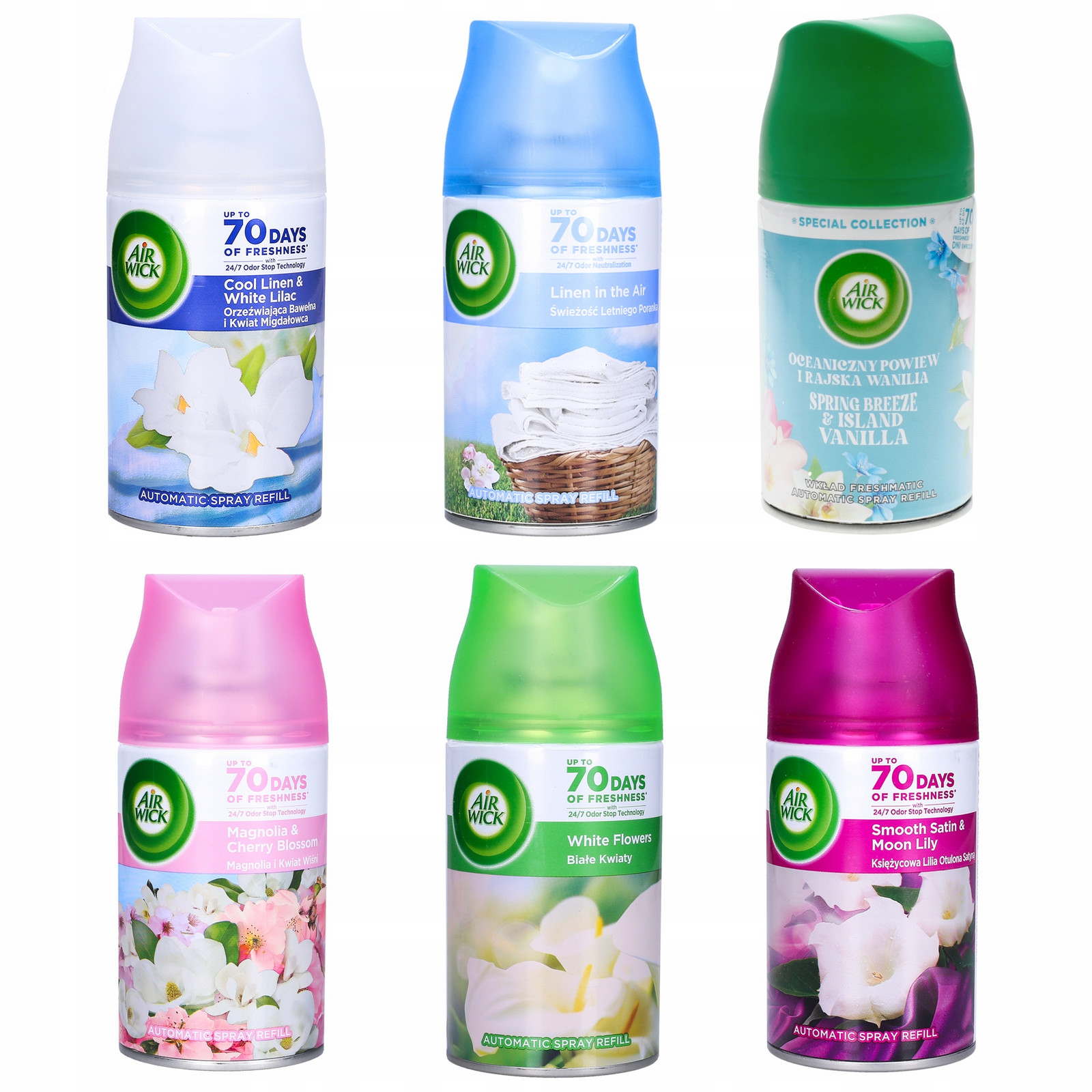 Air Wick Freshmatic Náhradní náplň 6 x 250ml