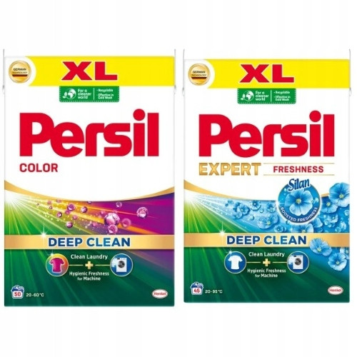 Persil Deep Clean XL Prací prášek na barvu 2,75kg a bílou 2,475kg