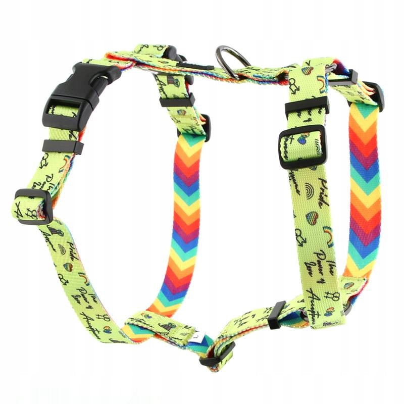 Postroj pro psa guard beztlakový barevný silný border collie Huggy Doggy L