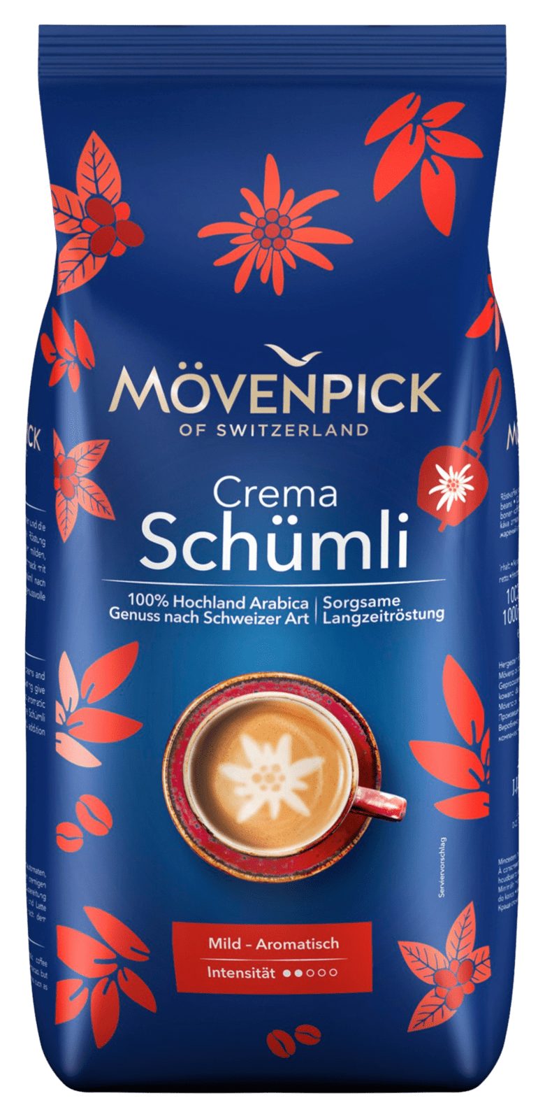 Mövenpick of SWITZERLAND Schümli zrnková káva 1000 g