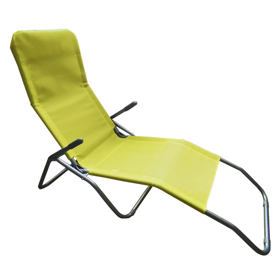 Tempo Kondela Zahradní lehátko SELNO - zelená/šedá