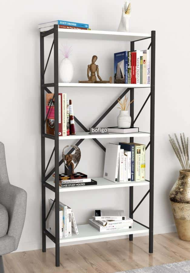 Casarredo Regál KEPLER bílá 5 polic