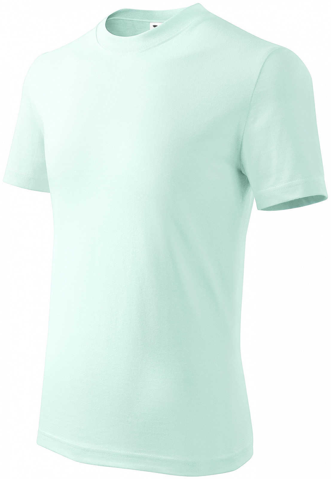 Dětské tričko jednoduché, ledová zelená, 110cm / 4roky