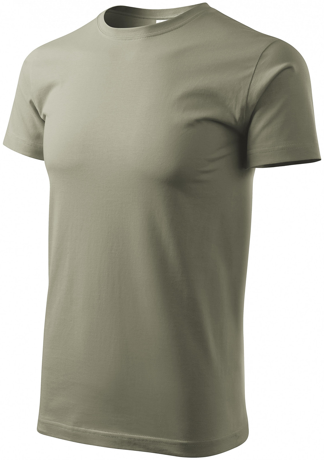 Tričko vyšší gramáže unisex, svetlá khaki, XS