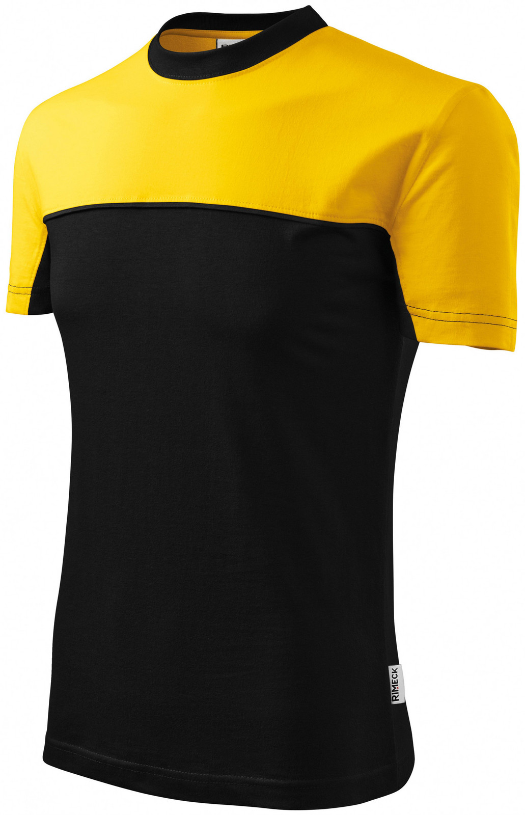 Tričko dvoubarevné, žlutá, 4XL