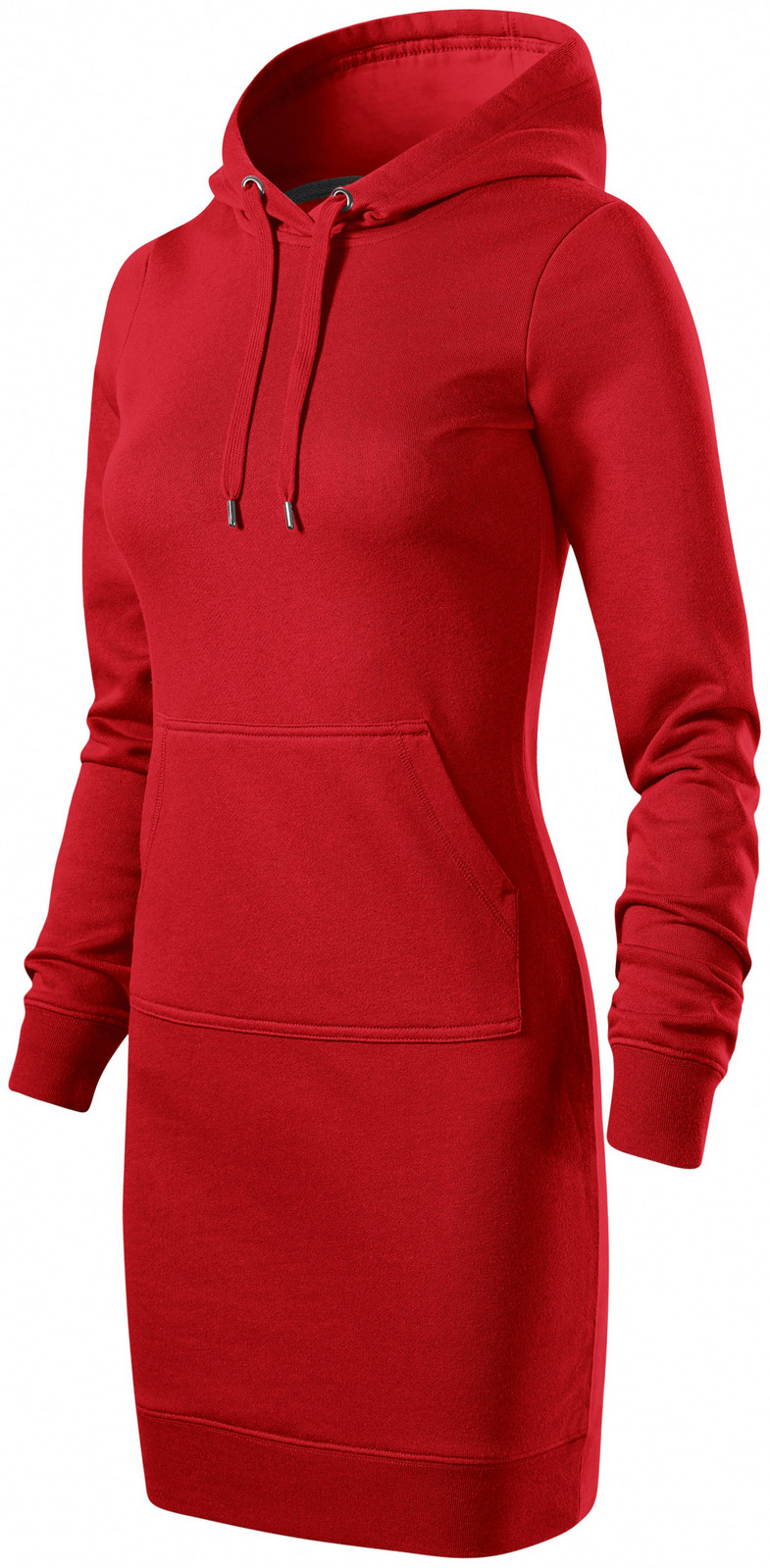 Dámské mikinové šaty, červená, XS