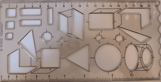 Logarex Šablona geometrických obrazců Logarex 25514-S