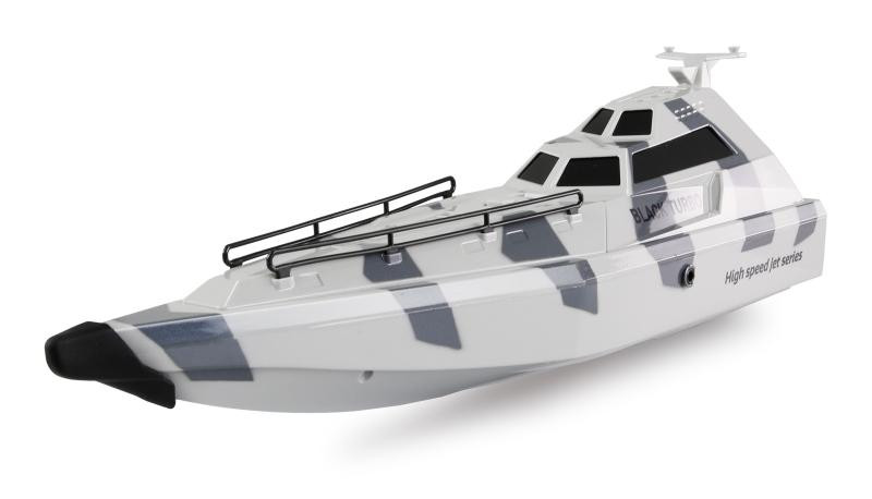 Amewi RC vojenský člun Black Turbo šedá kamufláž
