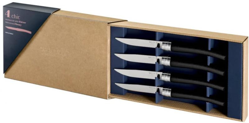 OPINEL nůž steakový set 4 ks eben - 2022 002480
