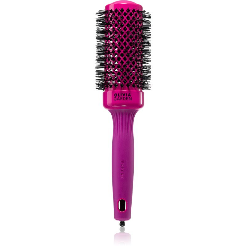 Olivia Garden Expert Shine Hot Pink kartáč na foukání pro dlouhé vlasy 1 ks