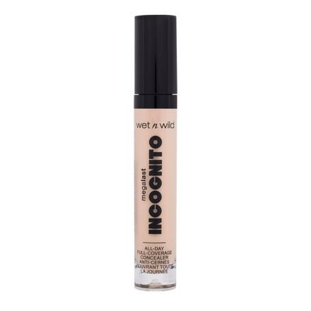 Wet n Wild MegaLast Incognito All-Day Full Coverage Concealer dlouhotrvající tekutý korektor 5.5 ml odstín Light Honey