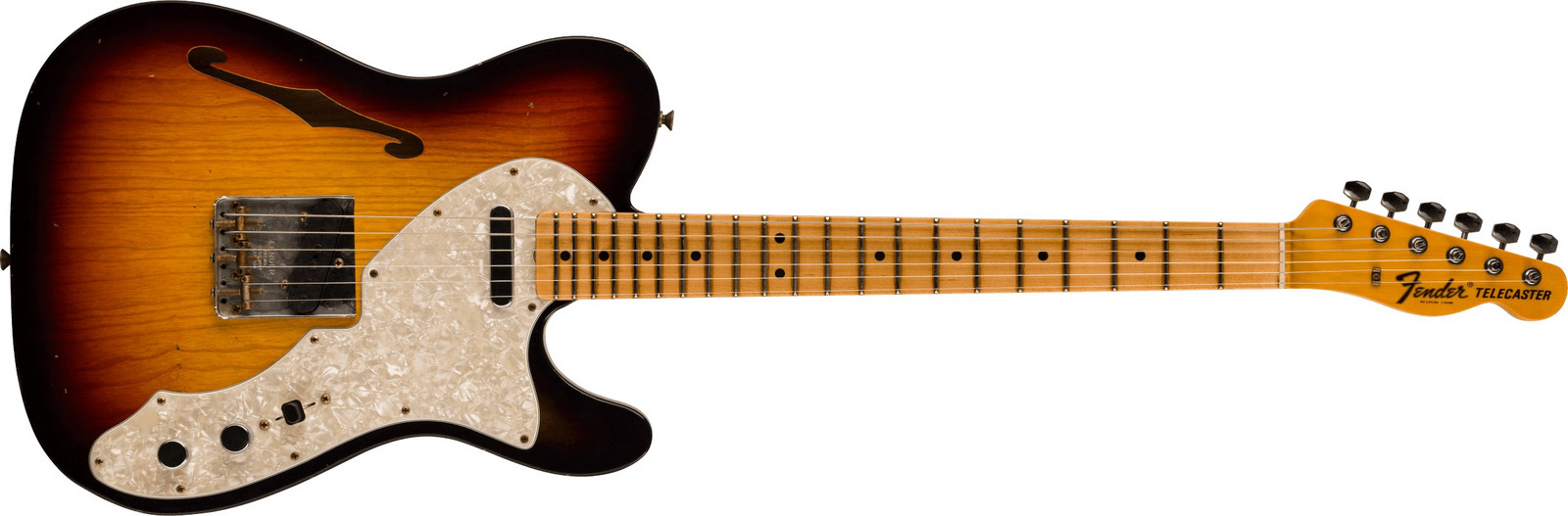 Fender Custom Shop 1968 Telecaster® Thinline Journeyman Relic® 3-Color