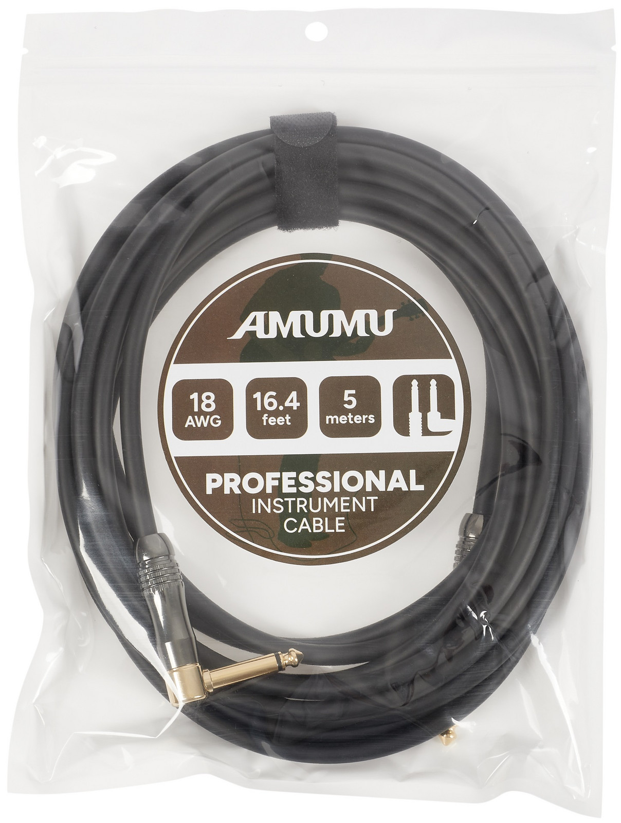 Amumu P4-SA-5M Professional Instrument Cable
