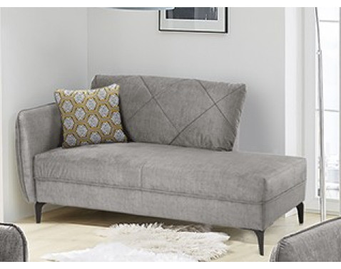 Lenoška-pohovka Novara, šedá látka