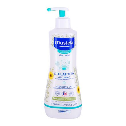 Mustela Bébé Gentle Cleansing Gel Hair and Body dětský mycí gel pro miminka s atopickou pokožkou 500 ml pro děti poškozený flakon