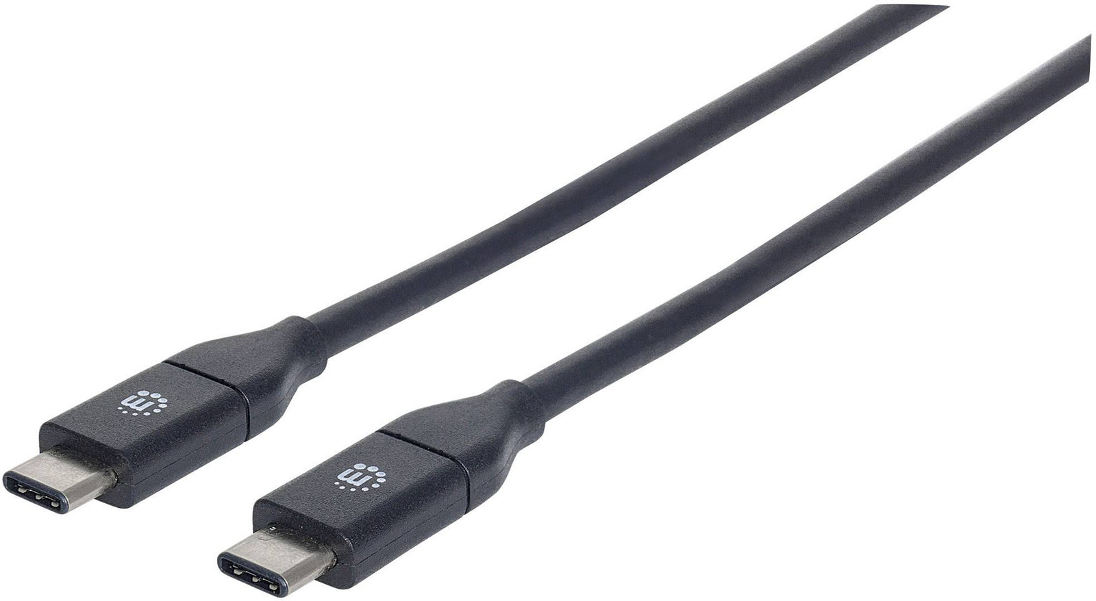 Manhattan USB kabel USB 3.2 Gen2 (USB 3.1 Gen2) USB-C ® zástrčka, USB-C ® zástrčka 0.50 m černá 354899
