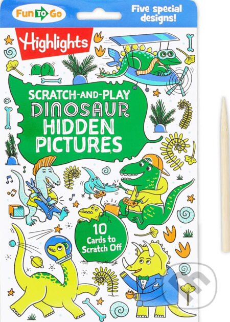 Scratch-And-Play Dinosaur Hidden Pictures - Highlights