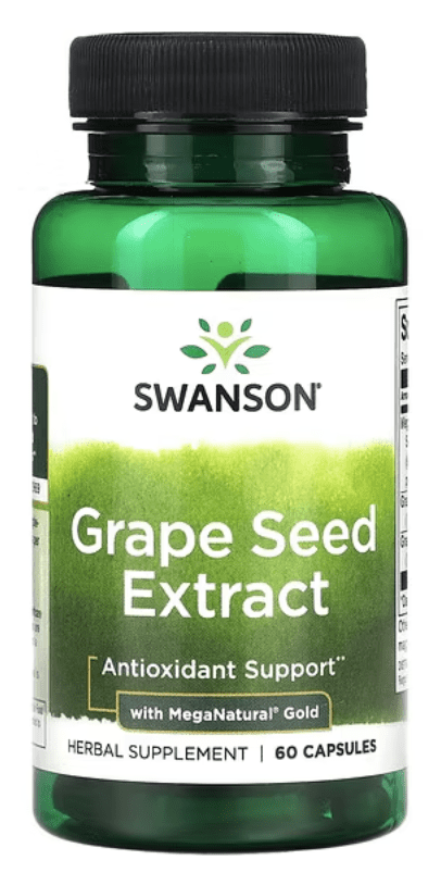 Swanson Grape Seed Extract with MegaNatural Gold (extrakt z hroznových jader a slupek), 60 kapslí