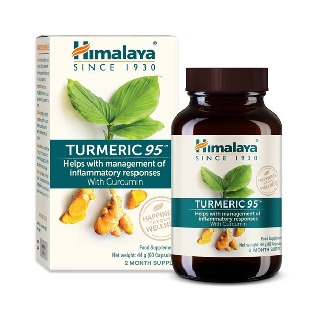 Himalaya Herbals Himalaya Turmeric 95, kurkumin extrakt, 60 vegan kapslí