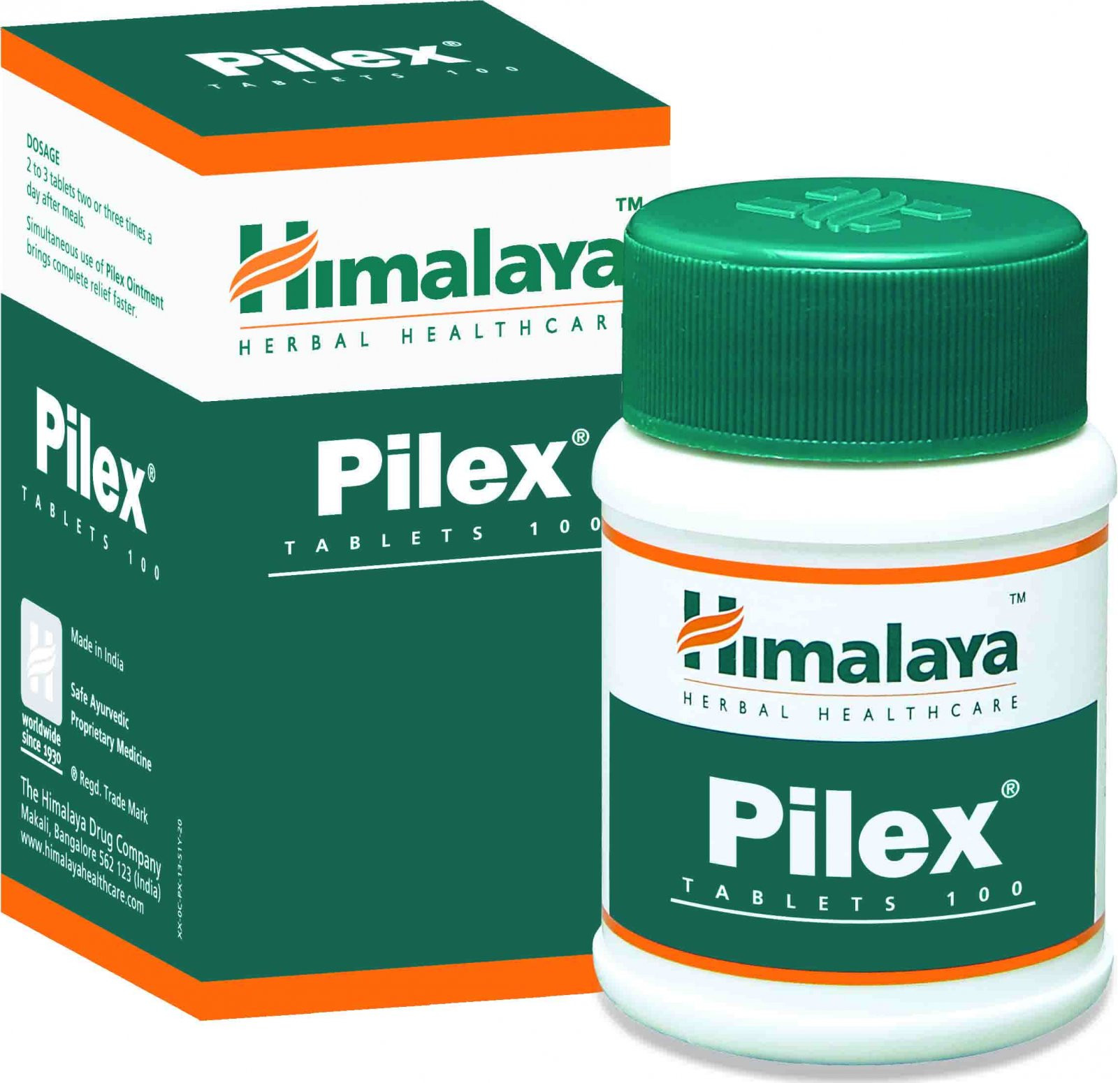 Himalaya Herbals Himalaya Pilex, komplex bylin, 100 tablet