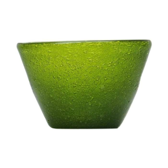 Miska kulatá skleněná MEMENTO zelená 11,5cm