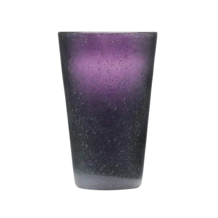 Sklenice na drink skleněná MEMENTO fialová 13,8cm