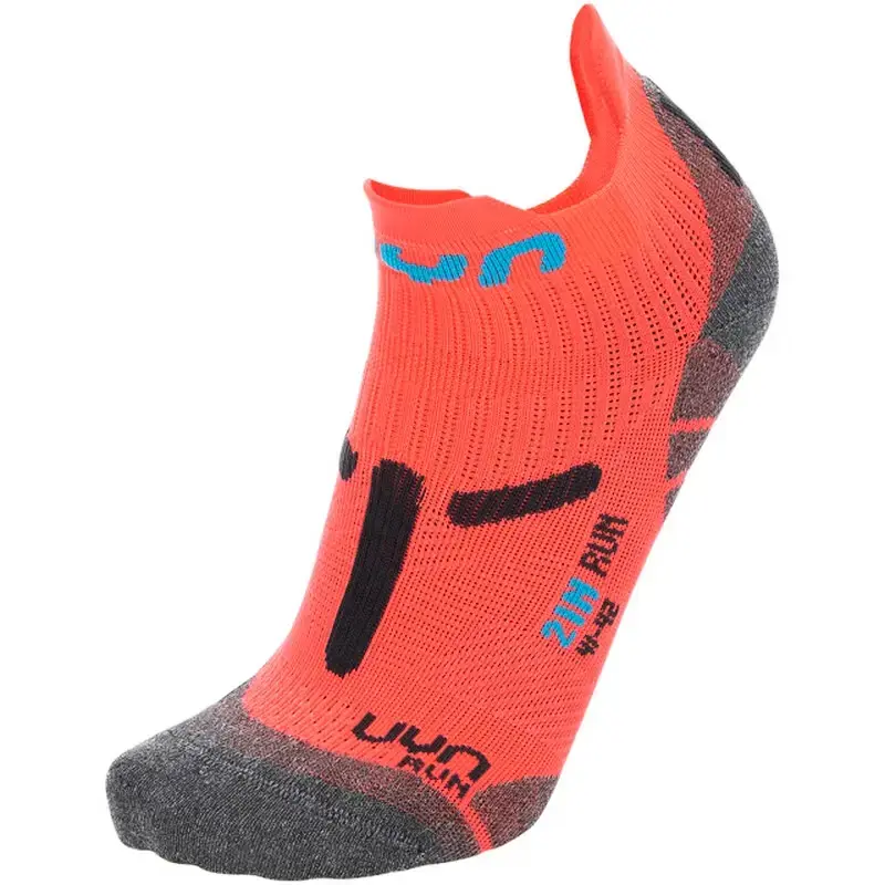 Dámské ponožky UYN  RUN 2IN SOCKS Coral Fluo/Anthracite