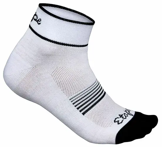Dámské cyklistické ponožky Etape KISS bílo-černé, M/L (40-43)