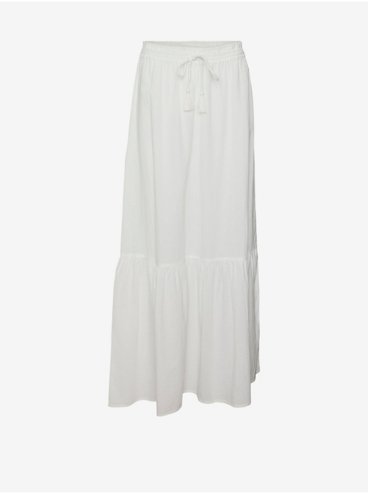 Bílá dámská maxi sukně Vero Moda Pretty - Dámské