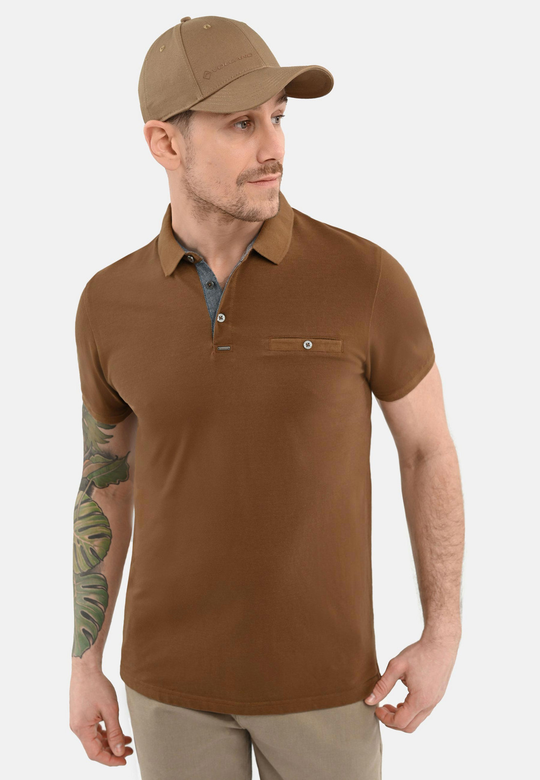 Volcano Man's Polo T-Shirt O-NICK