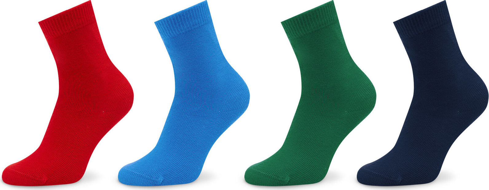 Sada 4 párů dětských vysokých ponožek United Colors Of Benetton 6GRD07028 904