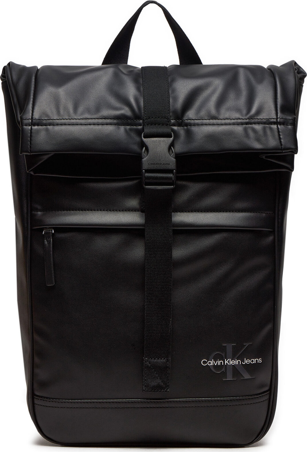 Batoh Calvin Klein Jeans Monogram Soft Rolltop K50K512033 Černá