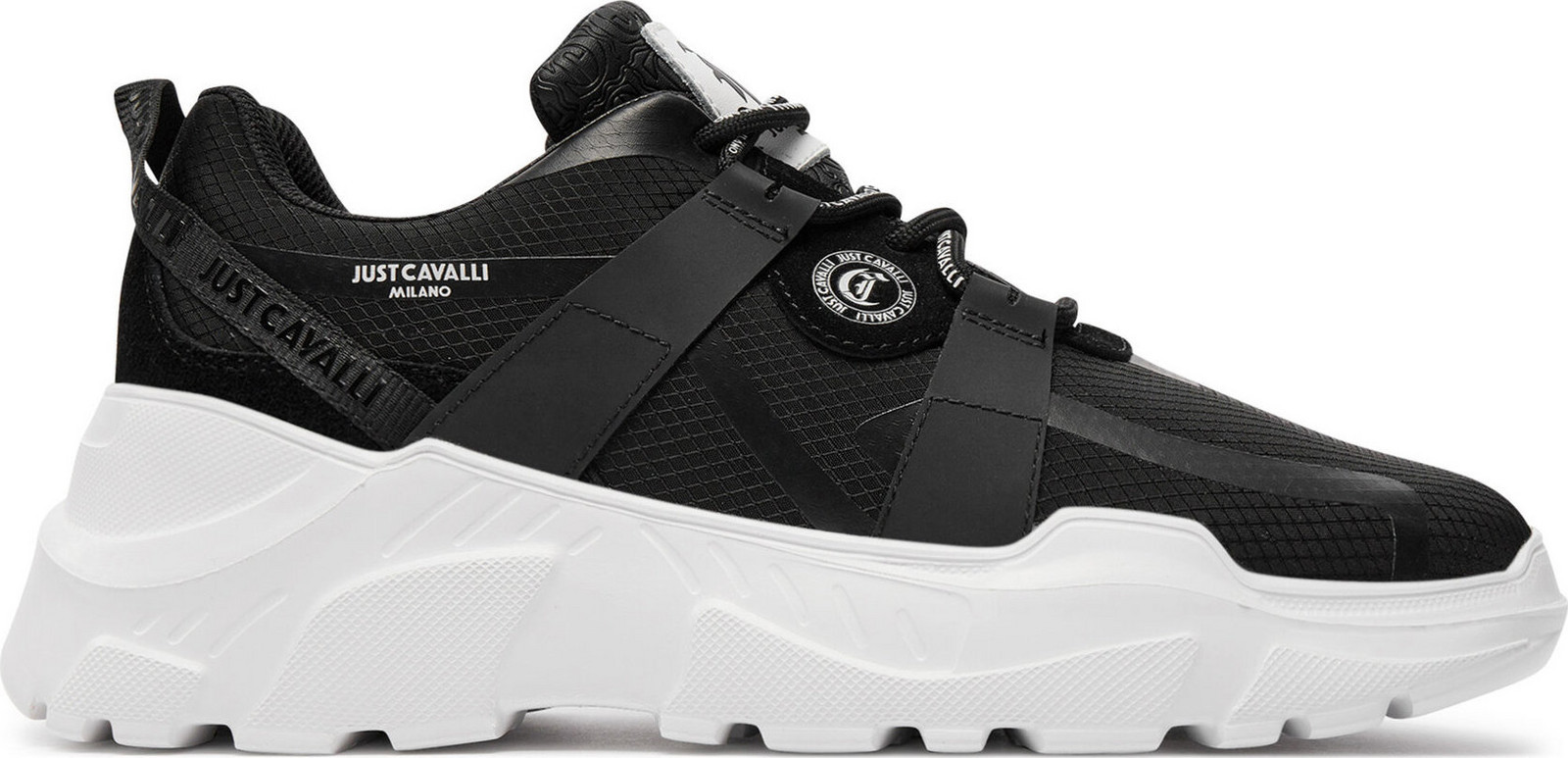 Sneakersy Just Cavalli 76QA3SL2 Černá