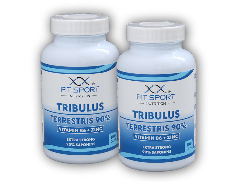 FitSport Nutrition 2x Tribulus Terrestris 90% + Vitamin B6 + Zinc 100 caps