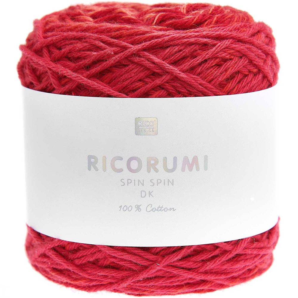 Rico Design Háčkovací příze Ricorumi Spin Spin odstín 005 červená - 1 ks