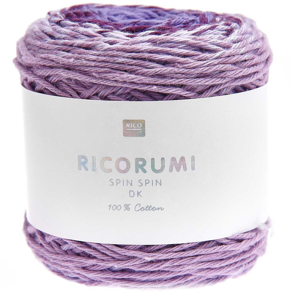 Rico Design Háčkovací příze Ricorumi Spin Spin odstín 008 fialová - 1 ks