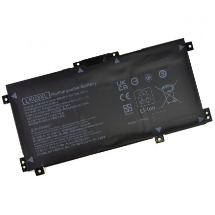 Kompatibilní LK03XL baterie 4600mAh Li-poly, 55,8Wh, 11,55V, černá