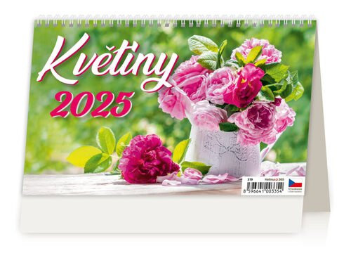 Květiny 2025 - stolní kalendář