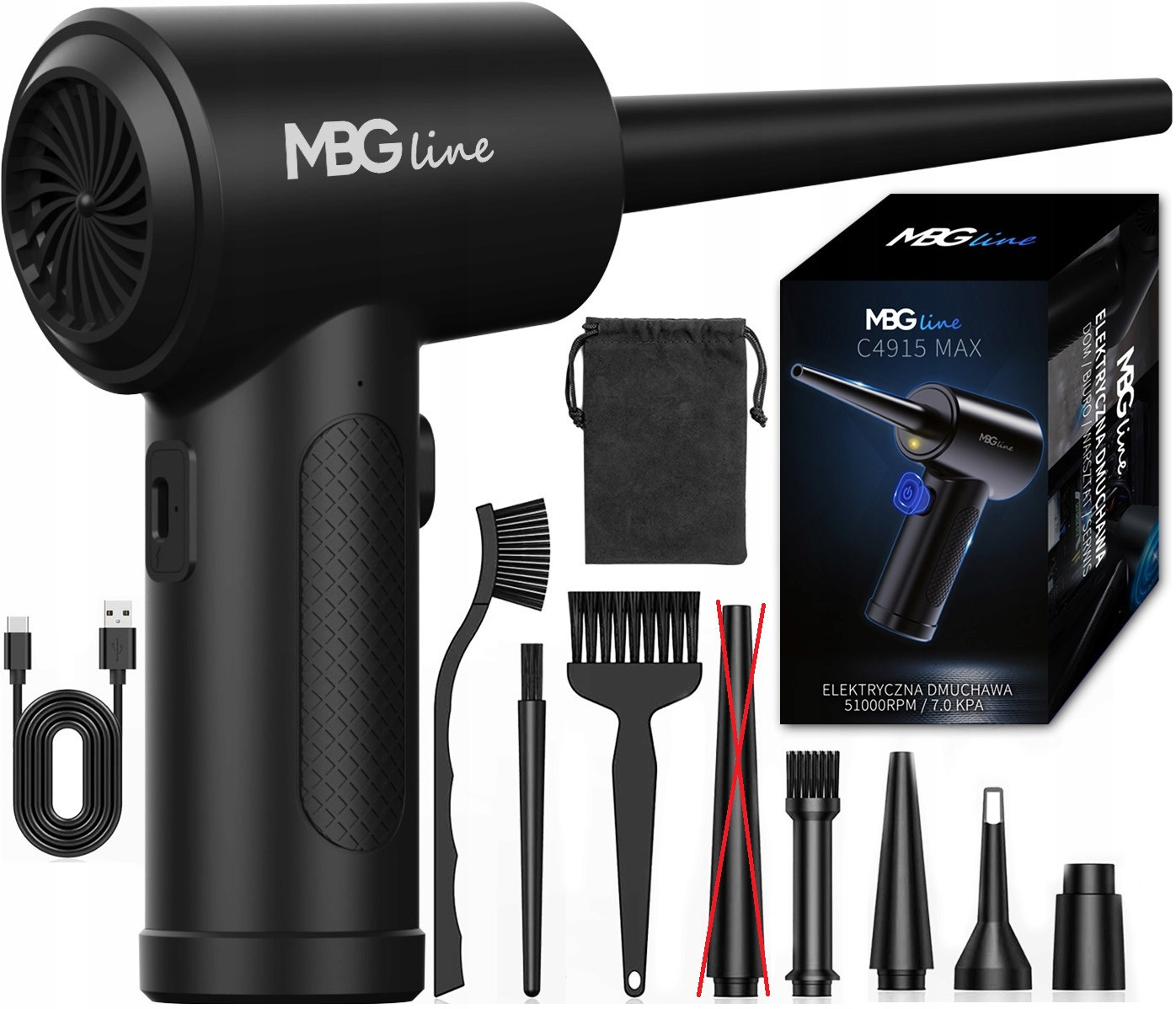 Stlačený vzduch Kompresor Vzduchu Kompresor Dmychadlo 6000mAh Outlet