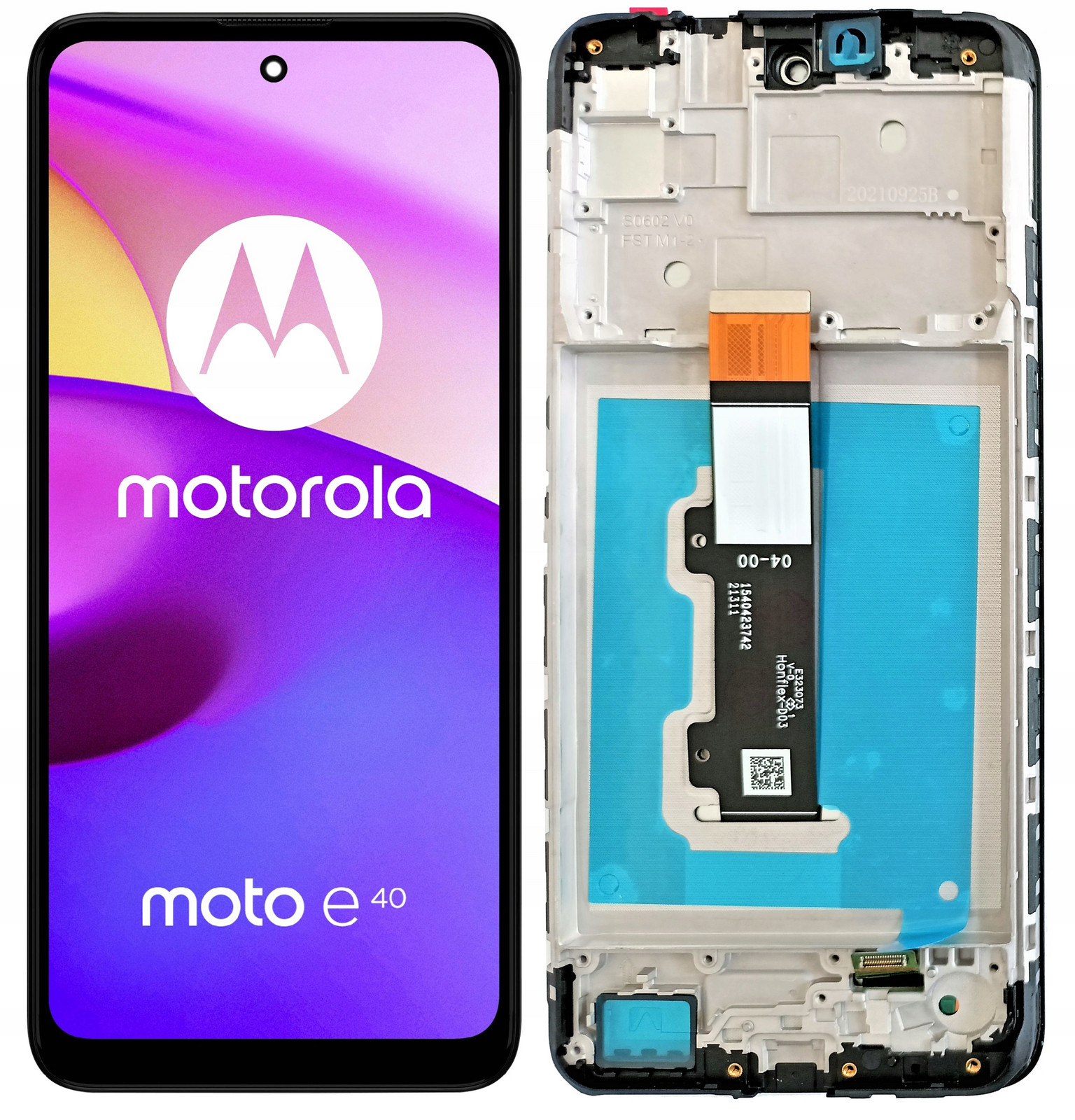 LCD Displej Obrazovka Pro Motorola E40 Rámeček
