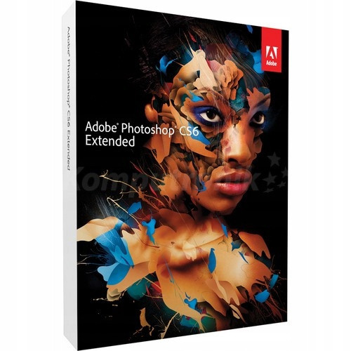 Nový Adobe Photoshop CS6 Extended Box 2PC Trvalá Komerční Licence