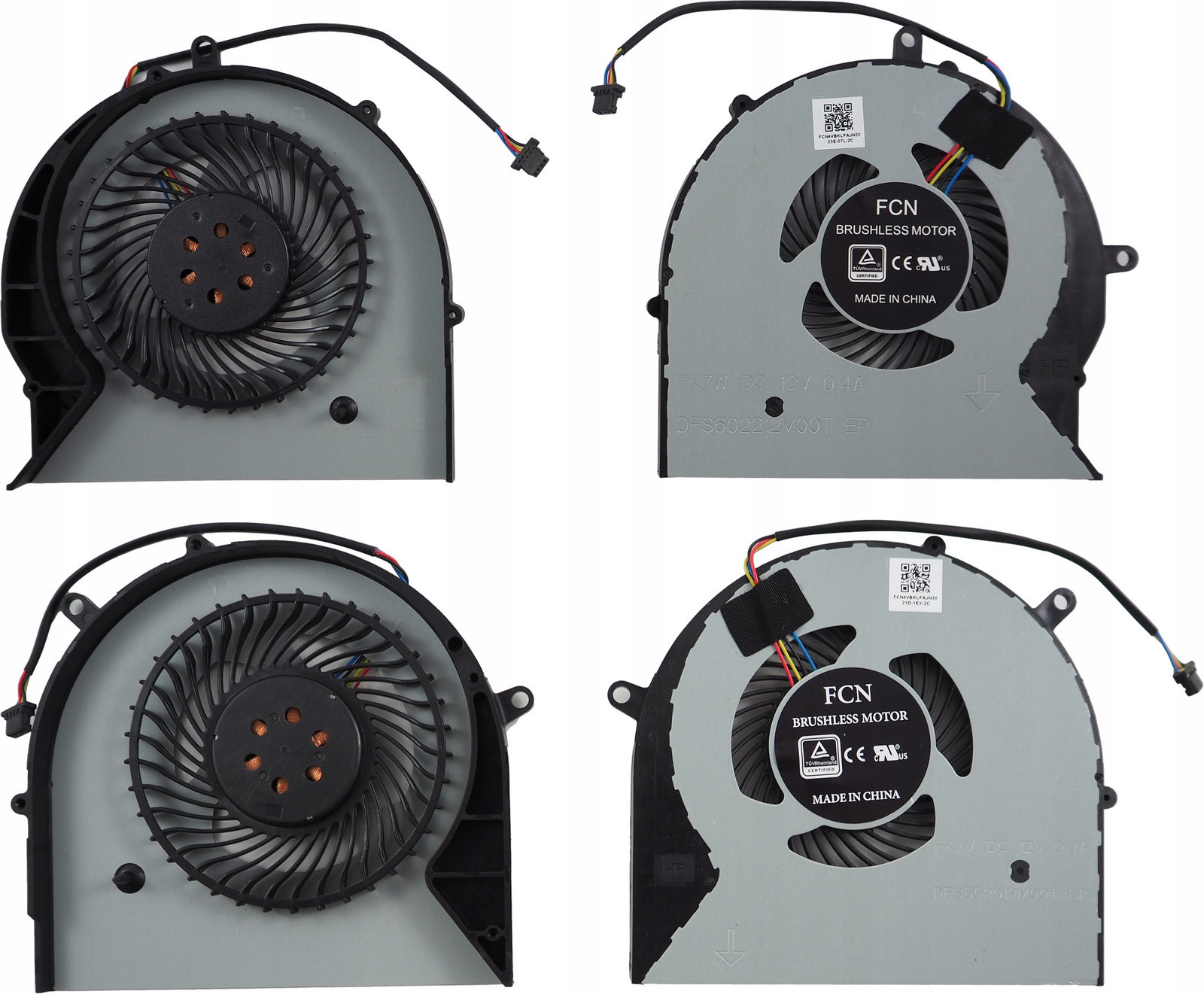 Ventilátor pro Asus Rog GL703VD GL703VM Fcn 12V pro Cpu a Gpu