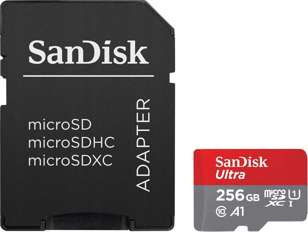 Sandisk Ultra Android microSDXC Karta 256 Gb 150MB/s A1 Cl.10 Uhs-i Adapt