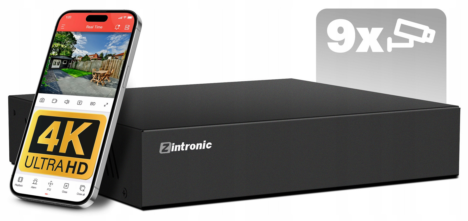 Záznamník Pro Monitorování Síťový Nvr Ip 9 Kanálový 8MPx 4K