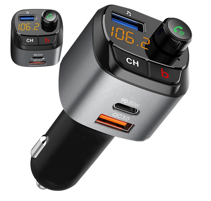 Fm transmitter Handsfree Bt MP3 Qc 3xUSB Iphone Gsm nabíječka